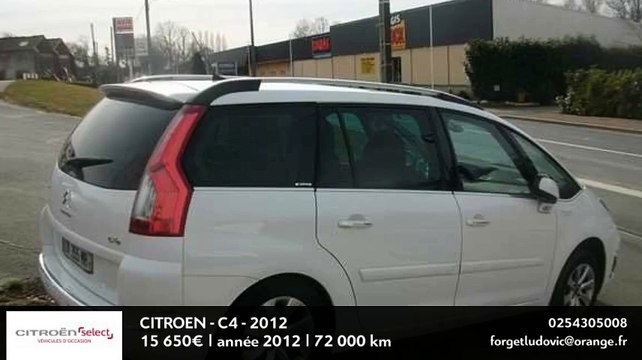 Annonce Occasion CITROëN Grand C4 Picasso HDi 110 FAP 7 pl Exclusive 2012
