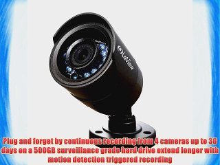 LaView 8 Channel Complete 960H Security System w/Remote Viewing 500GB HDD 4 x 600TVL Bullet