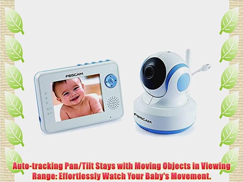 Foscam FBM3502 Digital Video Baby Monitor - Auto Motion Tracking with Pan/Tilt Enhanced Night