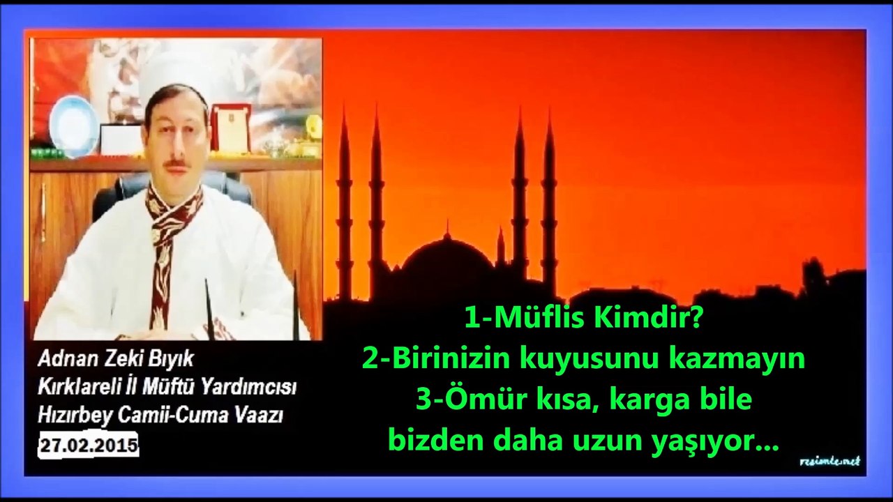 Sıradışı Müftü Vaazları: Müflis Kimdir?