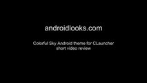Colorful Sky Theme With Amazing Icons For Android Homescreen