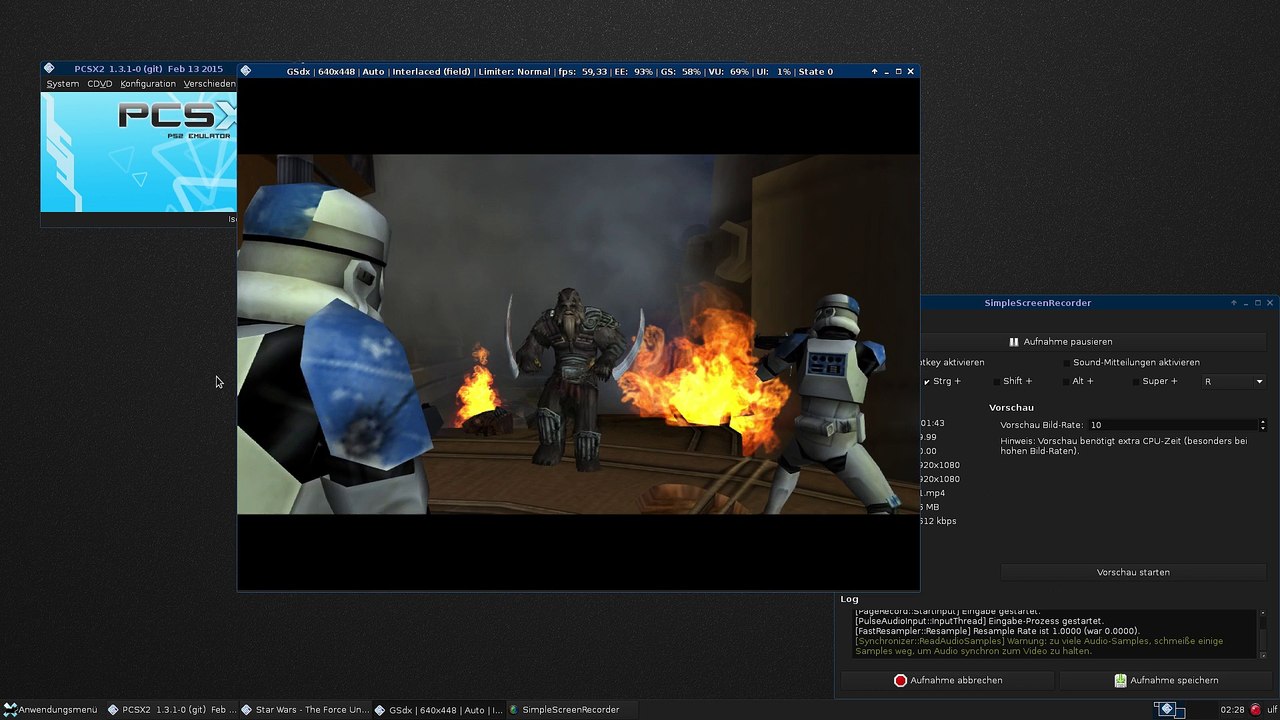 Arch Linux : PS2 Emulation [bad Sound but Framerate is ok]
