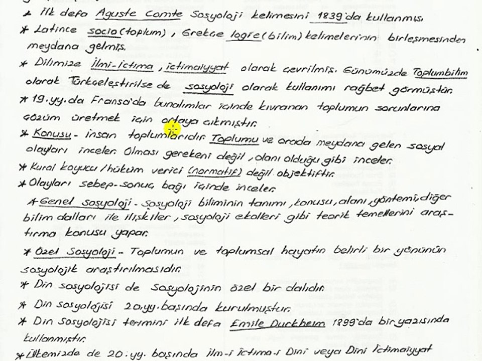 İLH2008 01.Ünite ErolBalcı - DİN SOSYOLOJİSİ Ders Özeti Din Sosyolojisinin Doğuşu ve Gelişimi