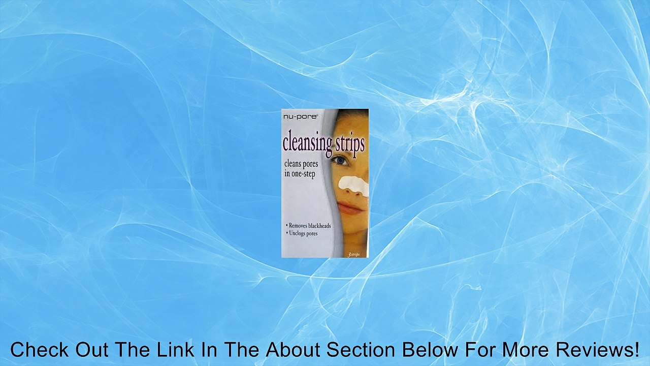 12 Nu Pore cleansing nose strips cleans unclogs pores Review