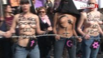 Journée de la femme : seins nus, les Femen s'attaquent aux religions