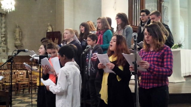 Concert de gospel par les élèves du collège Notre Dame de la Providence d'Avranches