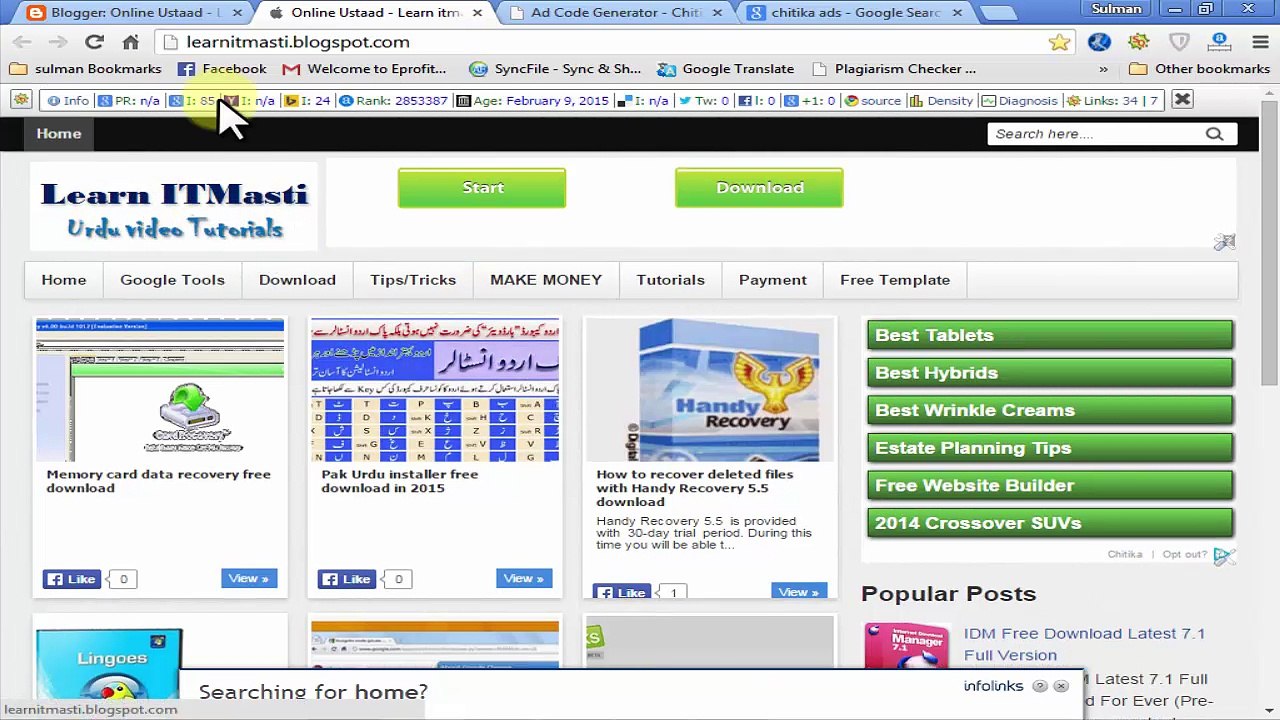 Make Money with Chitika in Urdu & Hindi