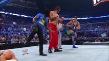 AJ Lee, Daniel Bryan and The Miz Backstage Segment