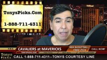 Dallas Mavericks vs. Cleveland Cavaliers Free Pick Prediction NBA Pro Basketball Odds Preview 3-10-2015