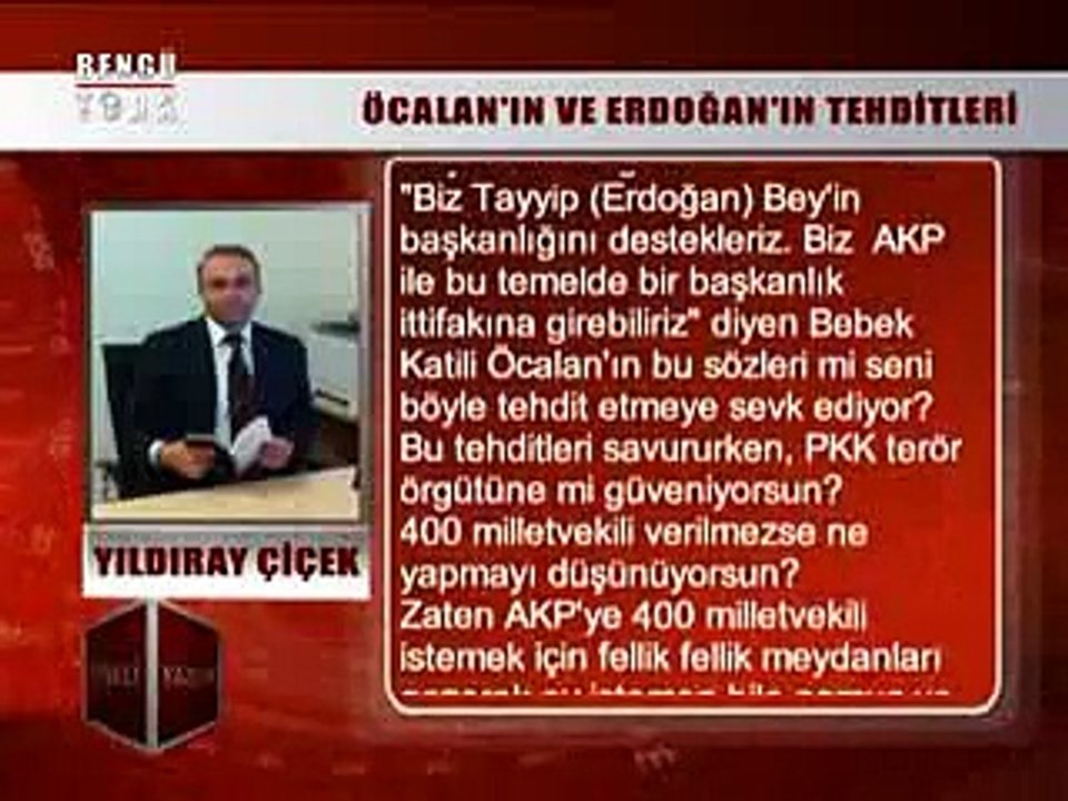 KÖŞELİ YAZILAR - YILDIRAY ÇİÇEK 10.03.2015