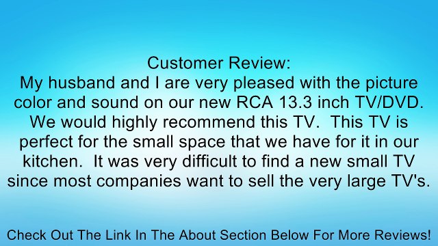 DECK13DR 13.3 TV/DVD Combo - HDTV - 16:9 - 1366 x 768 - 720p Review