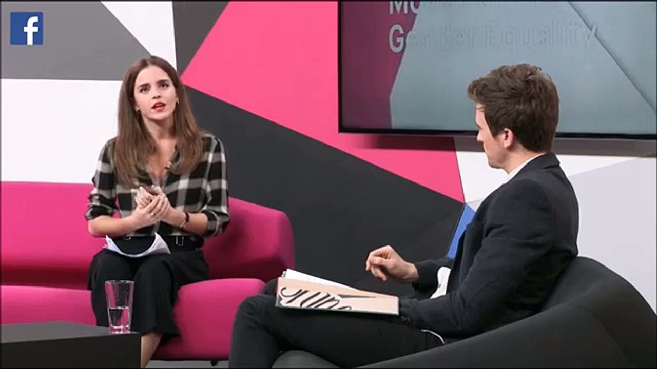 Emma Watson Stream Facebook Women's Day #HeForShe - March 8th, 2015 - PART 2_4-1