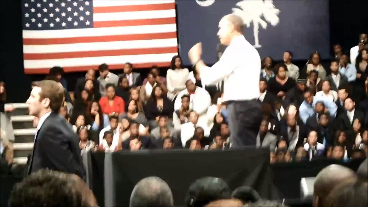 President Barack Obama visits Benedict College