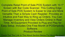 Complete Retail Point of Sale POS System with 10.1
