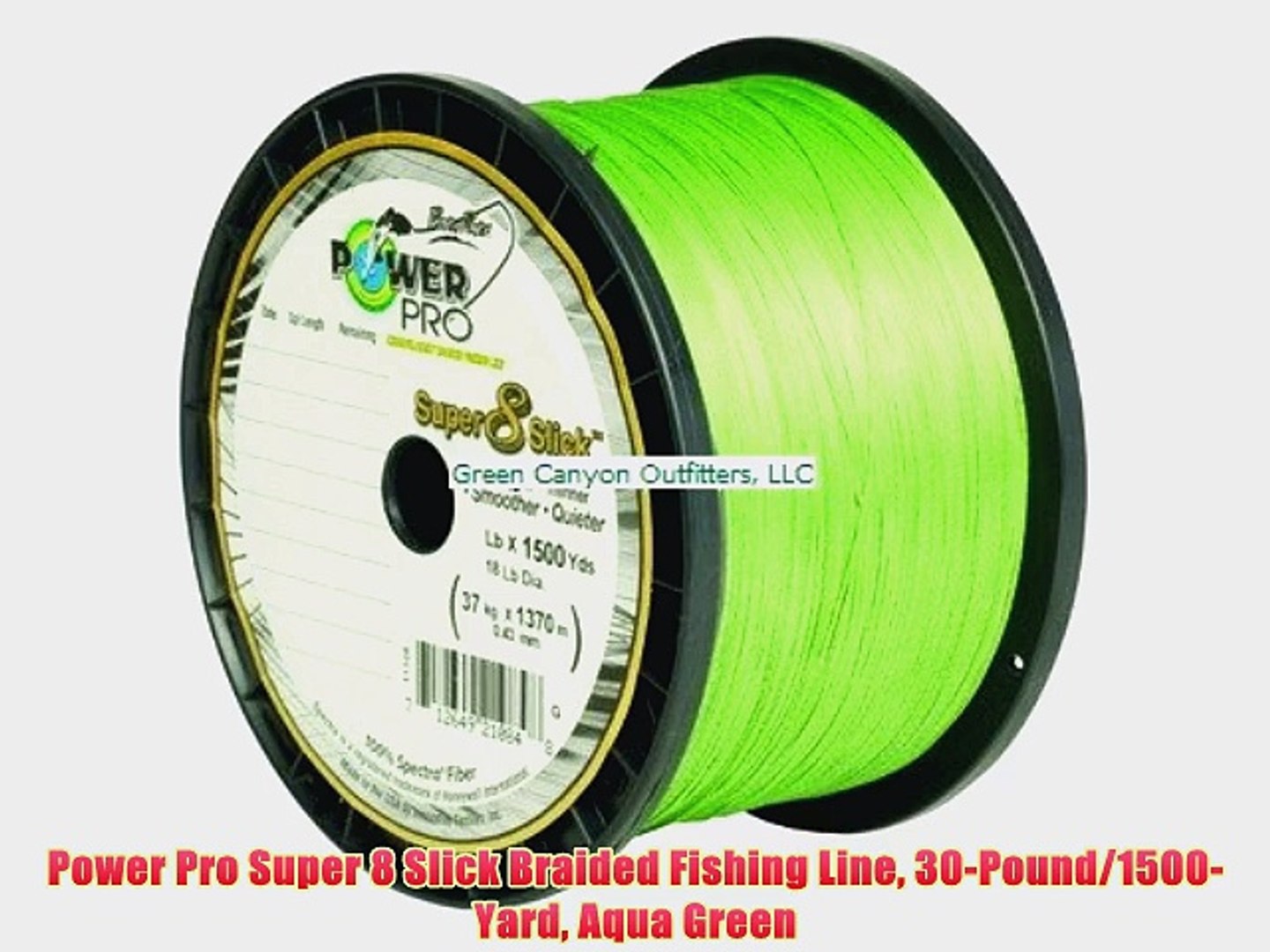 Power Pro Super 8 Slick Braided Fishing Line 30-Pound/1500-Yard Aqua Green  - video Dailymotion