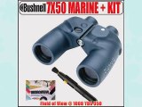 Bushnell Marine 7x50 Porro Binoculars w/ Grid Reticle Illum. Compass Black 13-7500