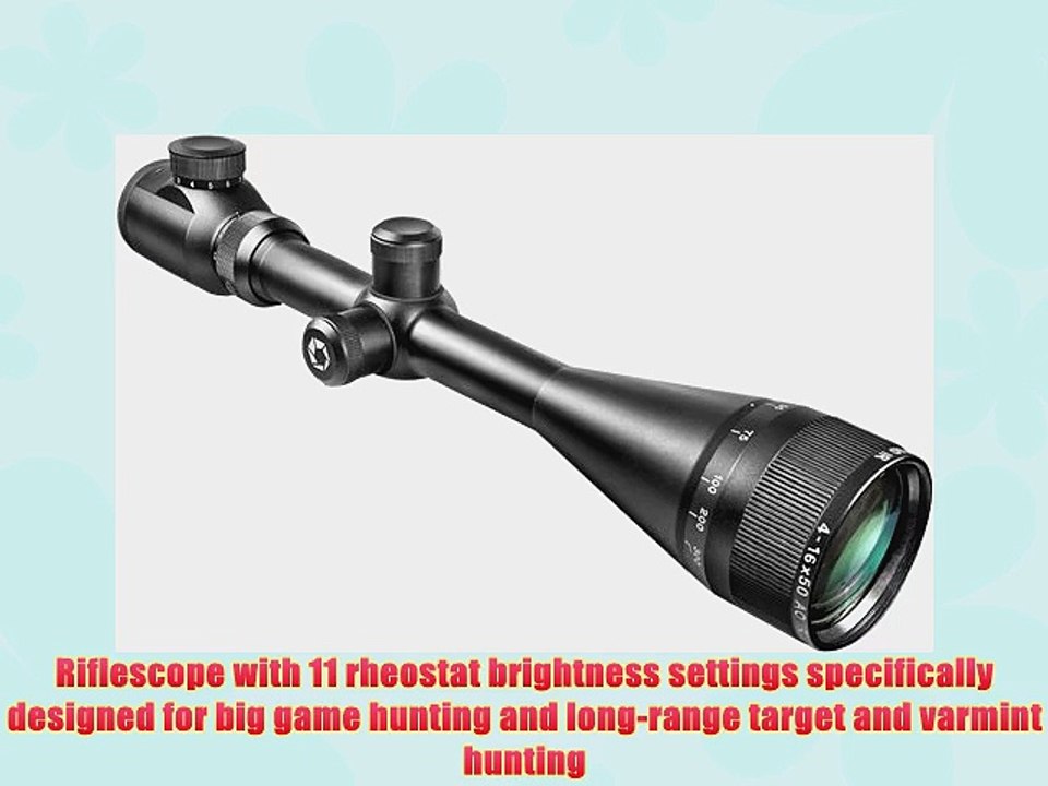 BARSKA 4-16x50 IR AO Excavator Target Dot Riflescope