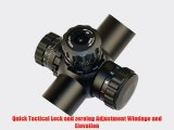 SNIPER Side Wheel Red/Green/Blue Illumination Scope 6-24x50 With Quick Lock and Zero W/E Adjustment