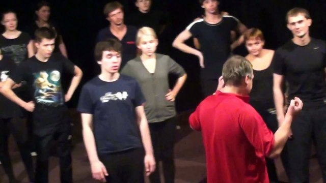 Сценическое Движение фрагмент занятия- театр студия Квадрат