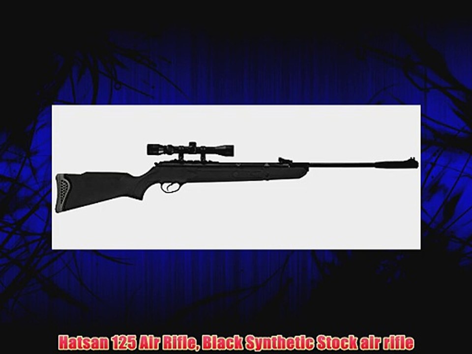 Hatsan 125 Air Rifle Black Synthetic Stock air rifle