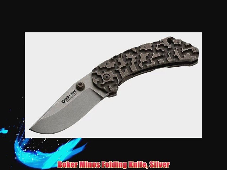 Boker Minos Folding Knife Silver