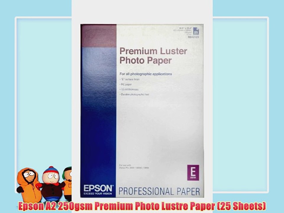 Epson A2 250gsm Premium Photo Lustre Paper (25 Sheets)