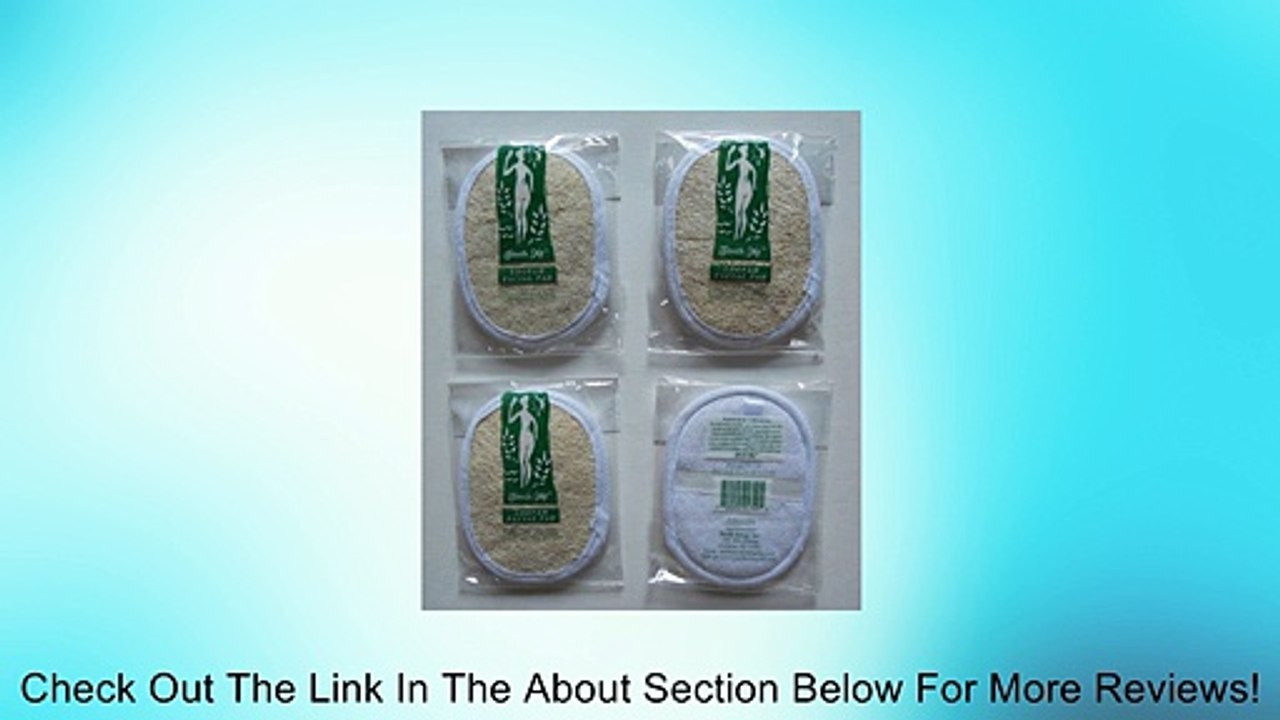 4 pcs/set Touch Me 3" x 4" Natural Loofah / Terry Facial Complexion Pad (Set of 4) Review