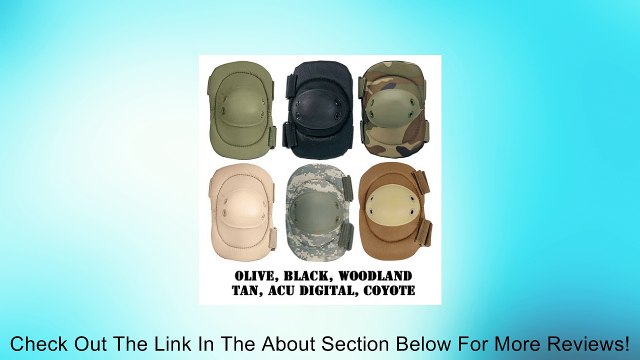 ULTRA FORCE MULTI-PURPOSE SWAT ELBOW PADS - Color: Woodland Camo Review