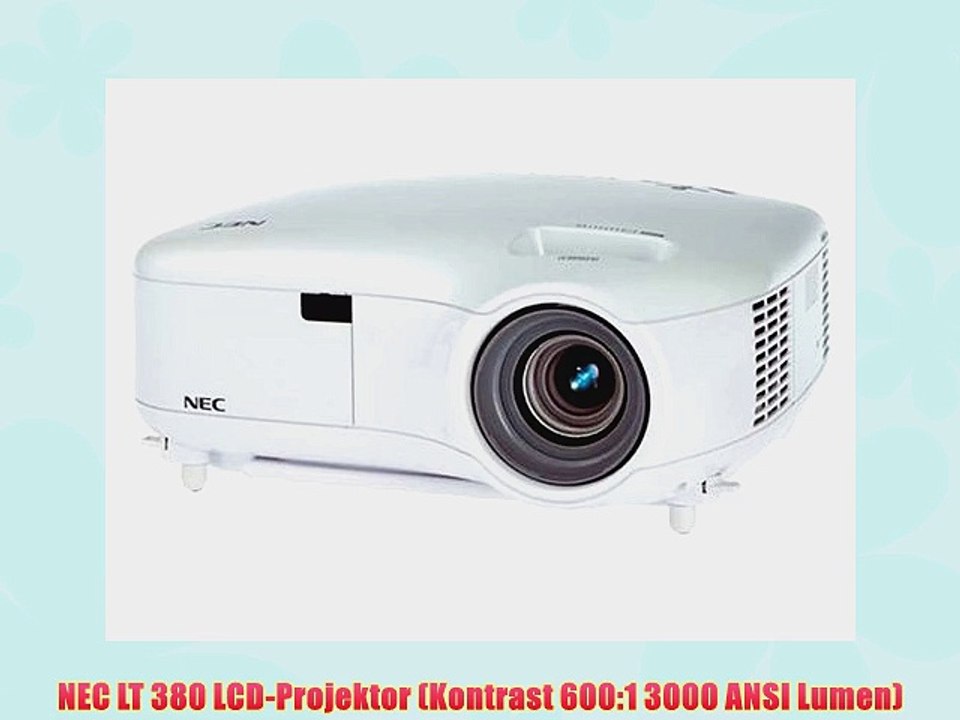 NEC LT 380 LCD-Projektor (Kontrast 600:1 3000 ANSI Lumen)