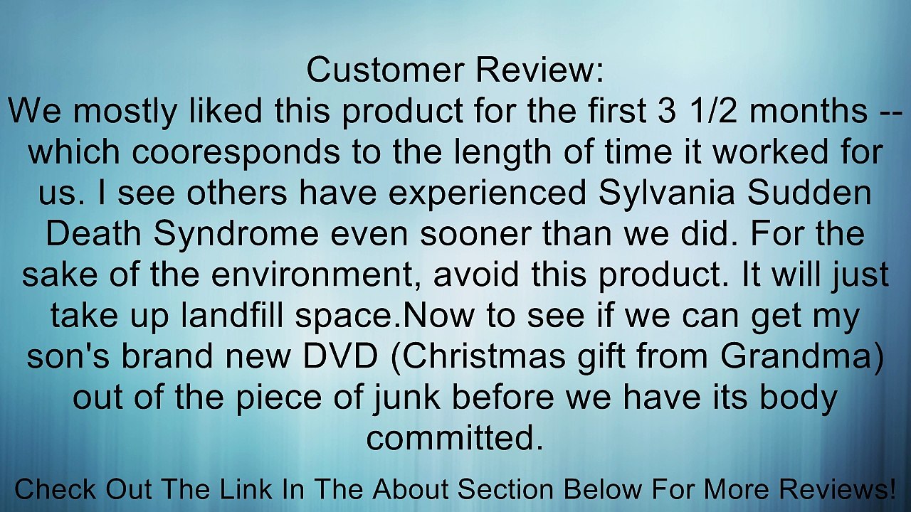 Sylvania DV220SL8 Tunerless Dual Deck DVD Player/VCR Combo Review