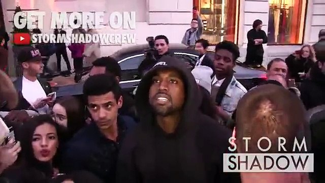 VERY NICE - Hip Hop artist makes a performance for Kanye West in front of his hotel making him happy