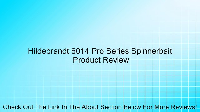 Hildebrandt 6014 Pro Series Spinnerbait Review