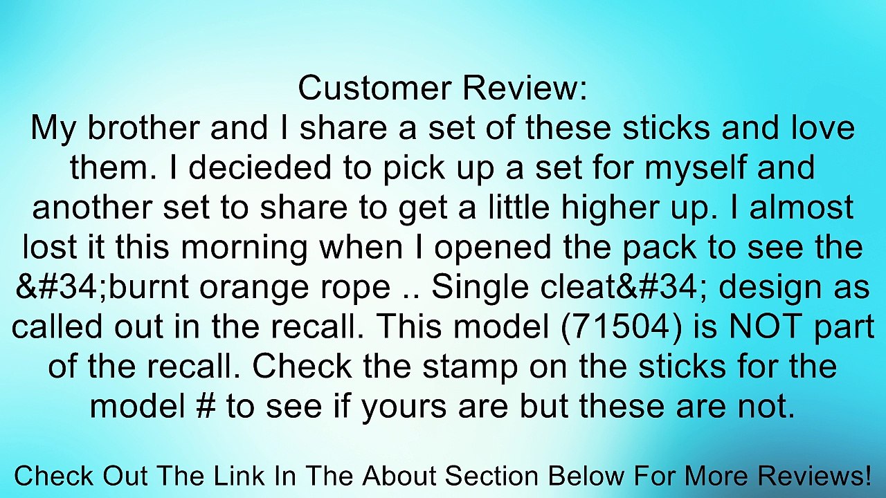 Muddy Outdoors Climbing Stick (Pack of 4), Brown Review