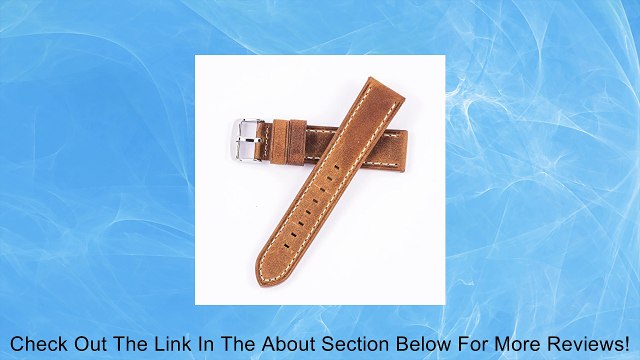 18mm Rust Distressed Oil Tan Leather Watch Band Strap Hadley Roma MS854 Review