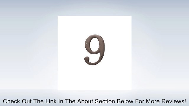 Baldwin 90679.112.CD Solid Brass House Number 9, Venetian Bronze Review