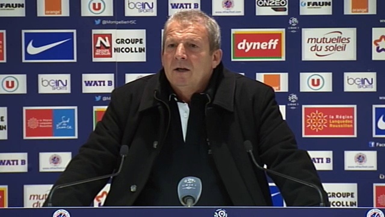 Rolland Courbis après MHSC 1-5 OL (28ème journée L1)