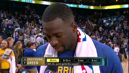 Dahntay Jones bouscule Draymond Green