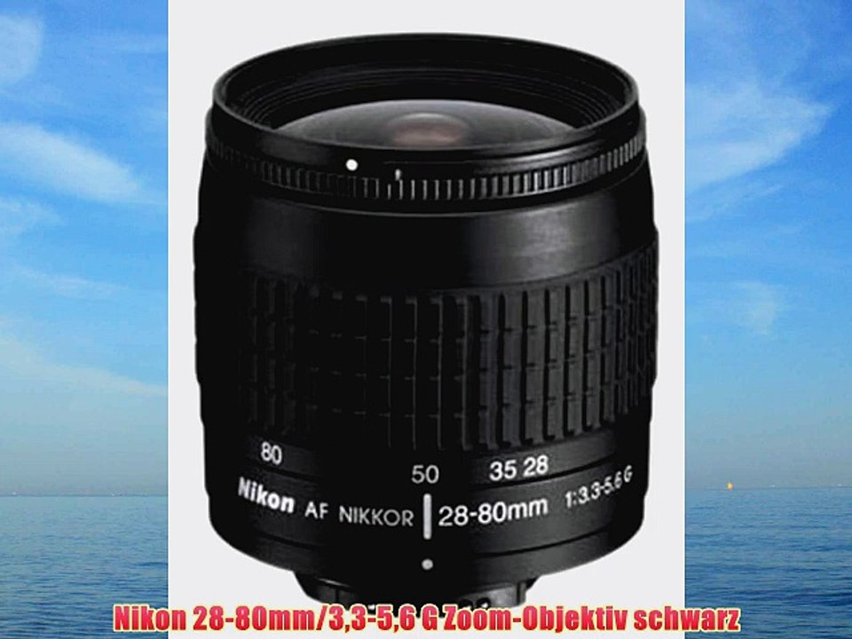 Nikon 28-80mm/33-56 G Zoom-Objektiv schwarz