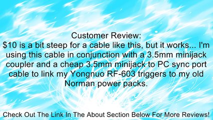 PocketWizard 804-403 MH1 16-Inch Straight Household to Miniphone Cable Review