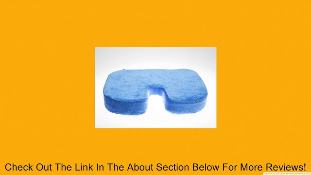 Aeris Memory Foam Seat Cushion - Best High-density Visco Elastic Car Pillow with Machine Washable Plush Velour Cover - Auto Seat Pad - Chair Pad Ideal for Car Seats, Office, Kitchen, Computer Seats, Sofa and Any Other Chairs - Lifetime Free Replacement Gu