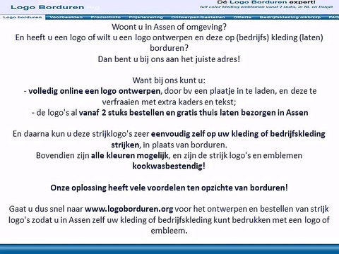 Assen logo borduren op kleding