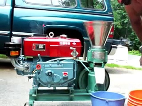 Flat Die Wood Pellet Mill,Portable Wood Pellet Machine -Diesel Engine