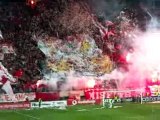 Olympiakos Sochaux, entrée des joueurs