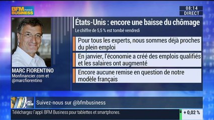 Marc Fiorentino: Baisse du chômage aux États-Unis: "Il serait peut-être temps de copier les Américains" - 09/03