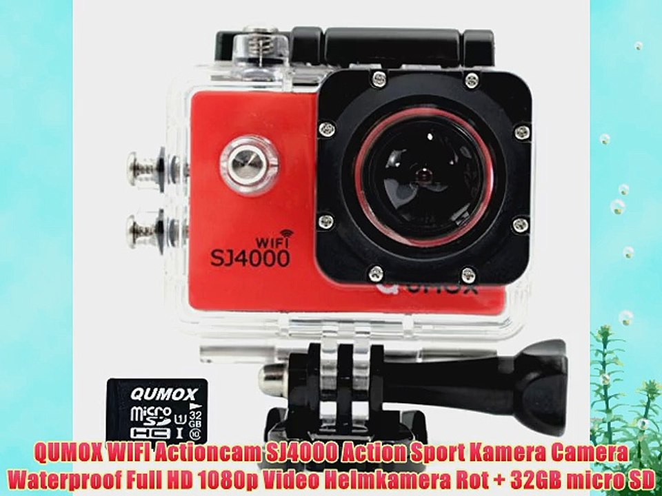 QUMOX WIFI Actioncam SJ4000 Action Sport Kamera Camera Waterproof Full HD 1080p Video Helmkamera