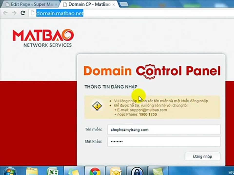 phần 1 - cách 3 - bước 2 - Change name server matbao to 000webhost