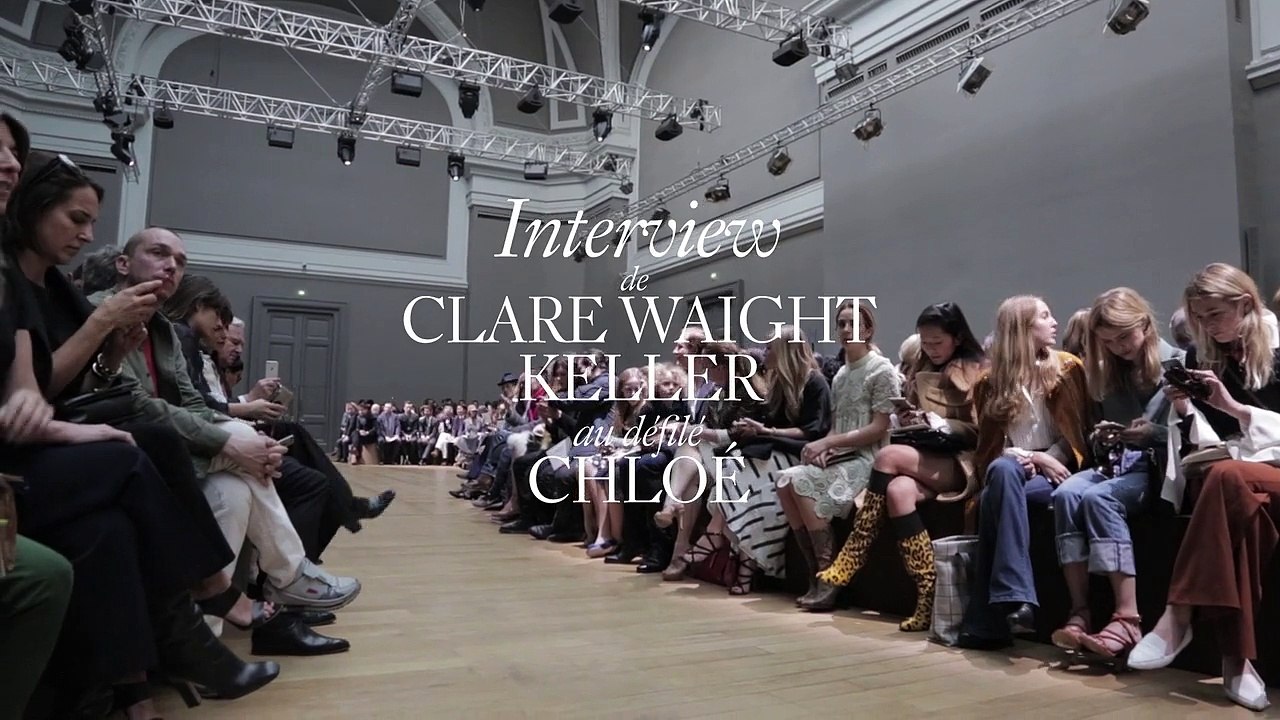 Interview post show avec Clare Waight Keller au défilé Chloé automne-hiver 2015-2016