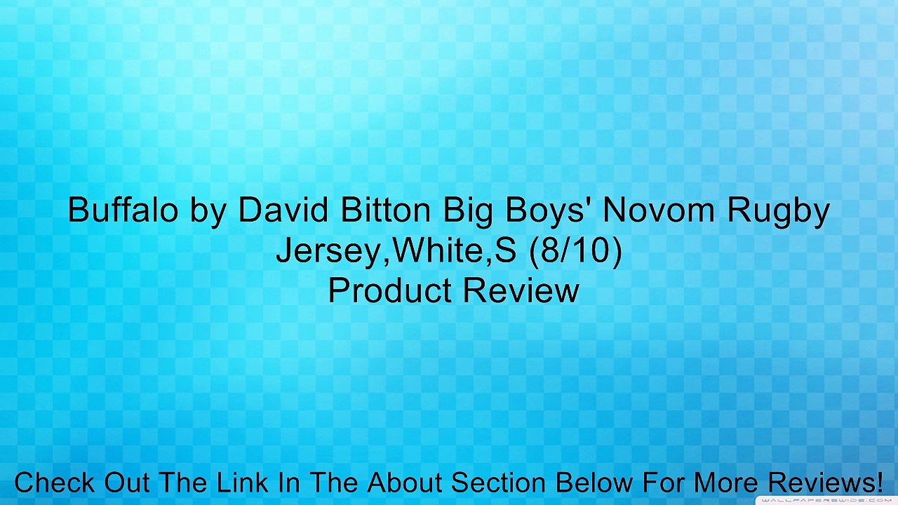 Buffalo by David Bitton Big Boys' Novom Rugby Jersey,White,S (8/10) Review