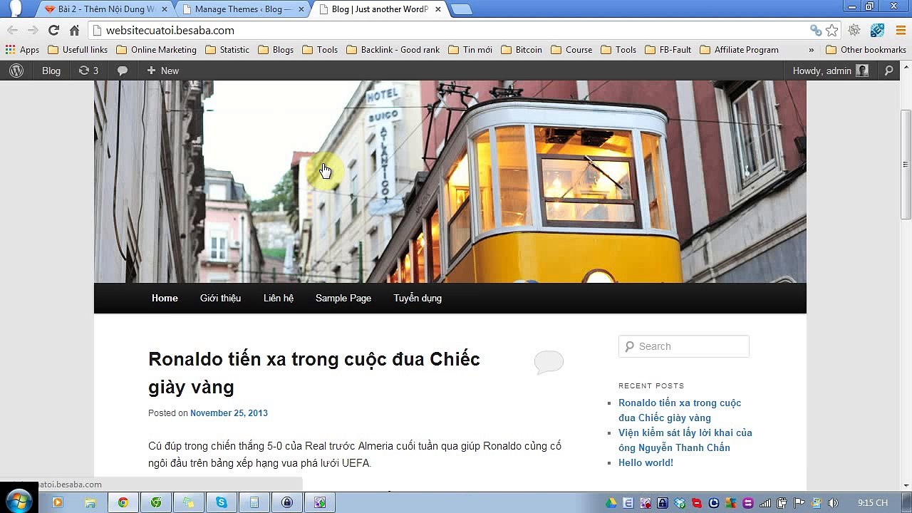 phần 2 - bài 2 - Them noi dung website 2