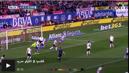 الدوري الإسباني: أتلتيكو مدريد 1-1 فالنسيا